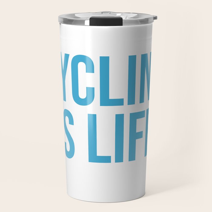 Cycling Is Life Travel Mug Gallery Image 1