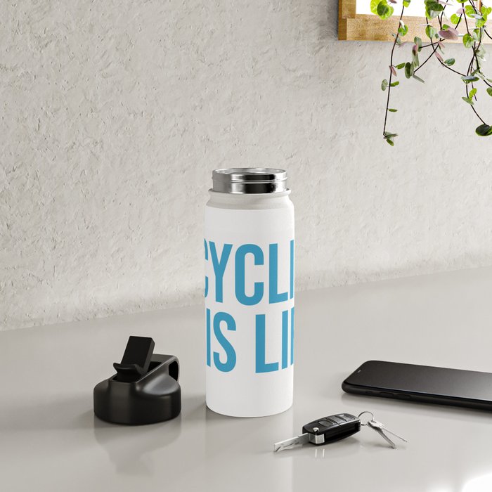 Cycling Is Life Water Bottle Gallery Image 4