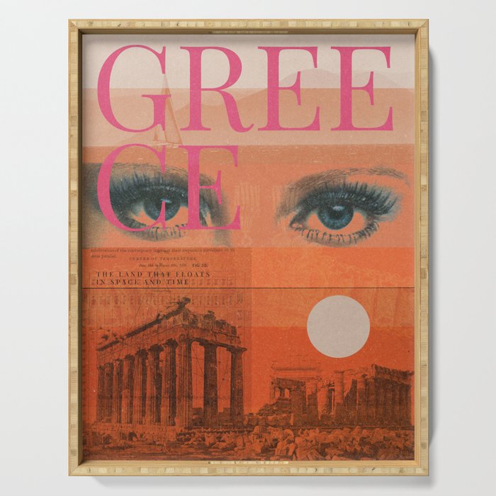 Greece 01 Serving Tray Gallery Image 1