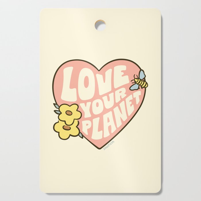 LOVE YOUR PLANET Cutting Board Gallery Image 1