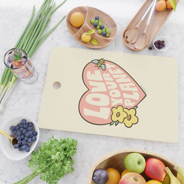 LOVE YOUR PLANET Cutting Board Gallery Image 2