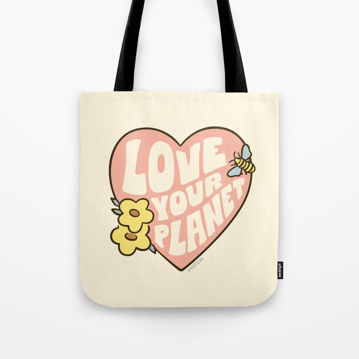 LOVE YOUR PLANET Tote Bag Gallery Image 1