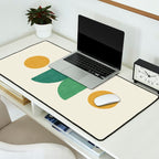 Half-circle Balance - Green Gold Desk Mat Gallery Image 2