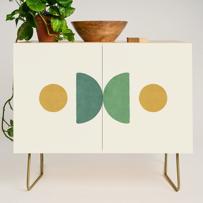 Half-circle Balance - Green Gold Credenza Gallery Image 1