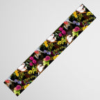 Vintage & Shabby Chic - Tropical Night Bird Flower Garden Table Runner Gallery Image 3