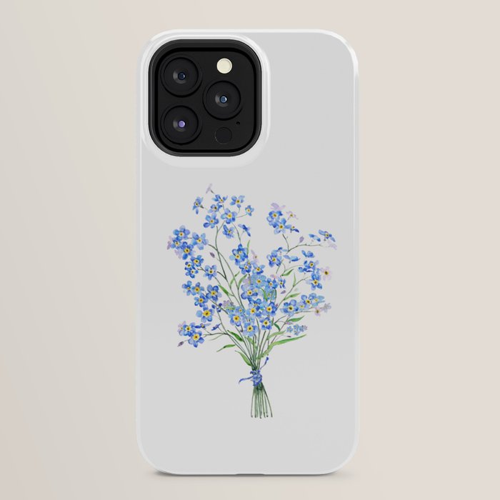 blue forget me not bouquet 2020 iPhone Case Gallery Image 32