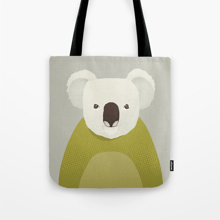 Whimsy Koala, Animal Portrait Tote Bag Gallery Image 1