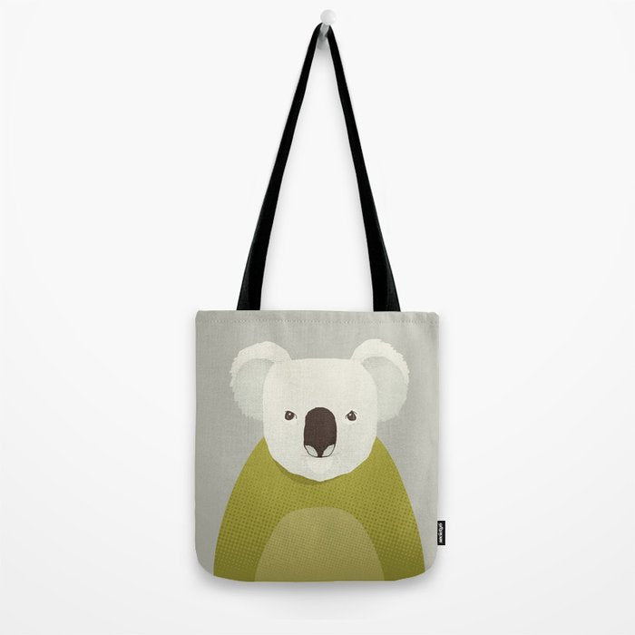 Whimsy Koala, Animal Portrait Tote Bag Gallery Image 2
