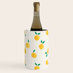 Sunny Mediterranean Lemon Pattern  Summer Coastal Vibes Wine Chiller Gallery Image 1