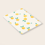 Sunny Mediterranean Lemon Pattern  Summer Coastal Vibes Notebook Gallery Image 3