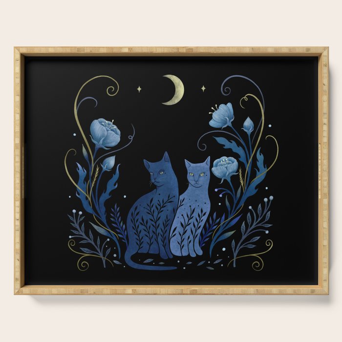 Two Cats Serving Tray Gallery Image 1
