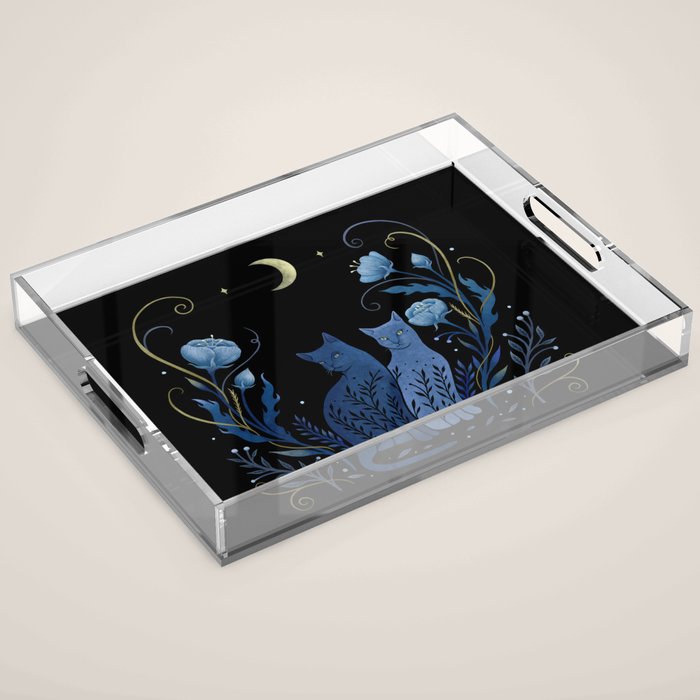 Two Cats Acrylic Tray Gallery Image 1