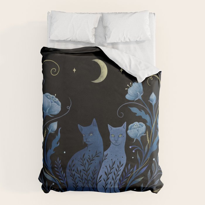 Two Cats Duvet Cover Gallery Image 1