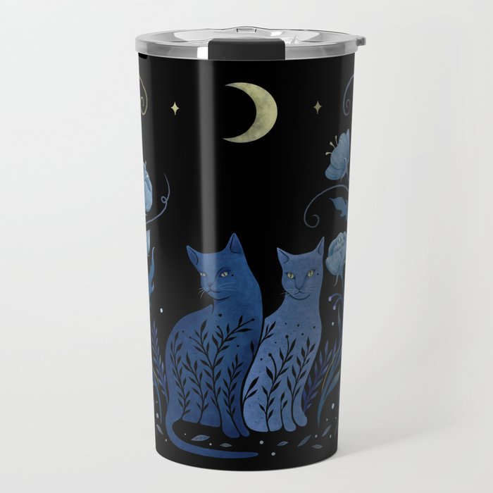 Two Cats Travel Mug Gallery Image 1