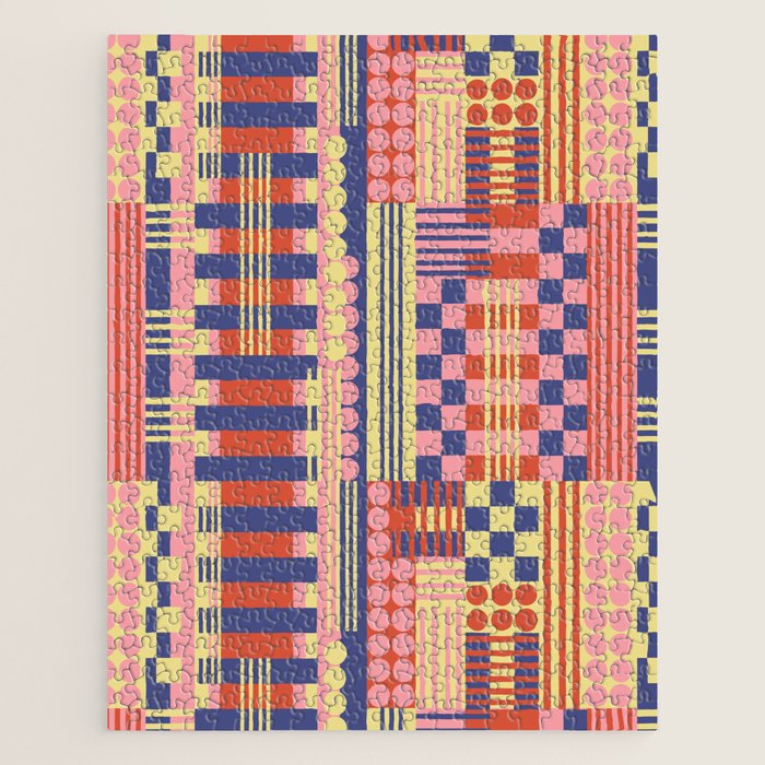 Geometric Composition Colorful Jigsaw Puzzle Gallery Image 1