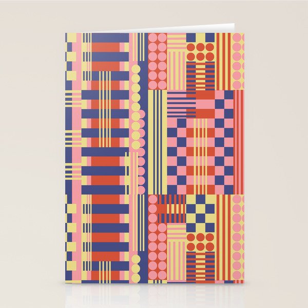 Geometric Composition Colorful Stationery Card Gallery Image 2