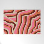 neon pink retro zebra Welcome Mat Gallery Image 1