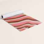 neon pink retro zebra Yoga Mat Gallery Image 2