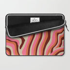 neon pink retro zebra Laptop Sleeve Gallery Image 2