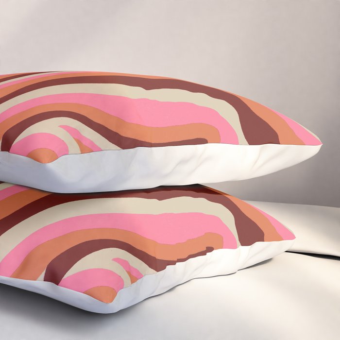 neon pink retro zebra Pillow Sham Gallery Image 3