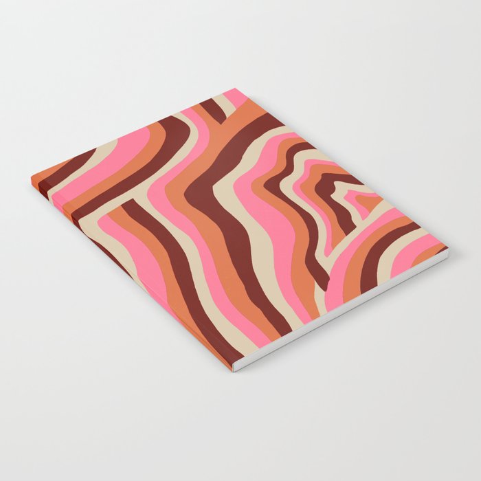 neon pink retro zebra Notebook Gallery Image 2