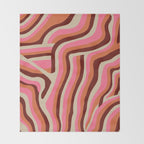 neon pink retro zebra Throw Blanket Gallery Image 2