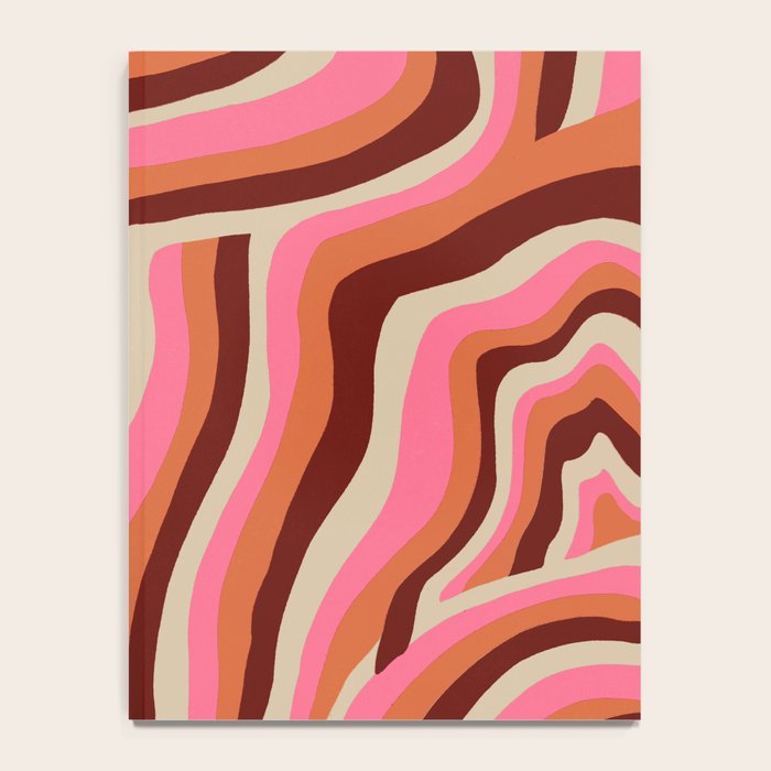 neon pink retro zebra Notebook Gallery Image 4