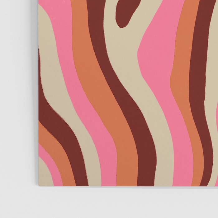neon pink retro zebra Poster Gallery Image 3