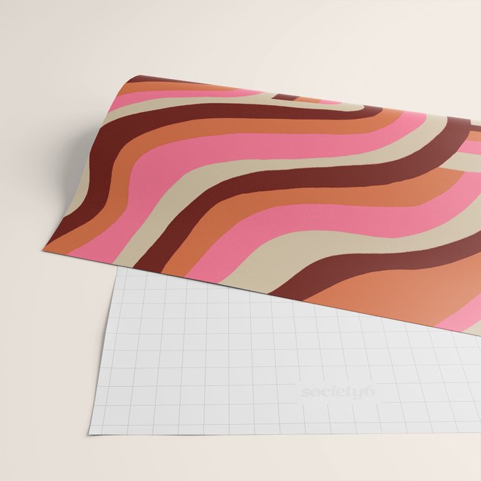 neon pink retro zebra Wrapping Paper Gallery Image 2