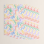 Colorful line doodle art pattern Wrapping Paper Gallery Image 3