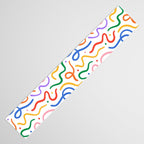 Colorful line doodle art pattern Table Runner Gallery Image 3