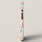 Colorful line doodle art pattern iPhone Case Gallery Image 2