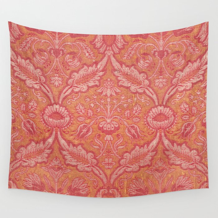 Vintage Pink Floral Wall Tapestry Gallery Image 4