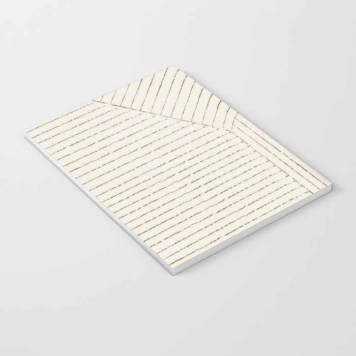 Lines (Cream & Chocolate) Notebook Gallery Image 3