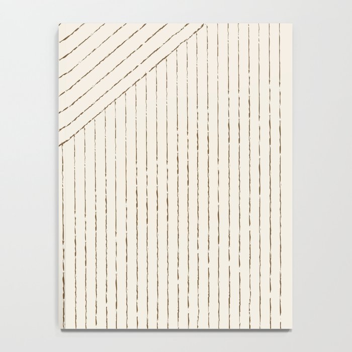 Lines (Cream & Chocolate) Notebook Gallery Image 4