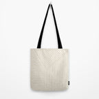 Lines (Cream & Chocolate) Tote Bag Gallery Image 2
