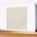 Lines (Cream & Chocolate) Wall Mural Gallery Image 2
