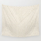 Lines (Cream & Chocolate) Wall Tapestry Gallery Image 4