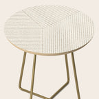 Lines (Cream & Chocolate) Side Table Gallery Image 2