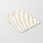 Lines (Cream & Chocolate) Notebook Gallery Image 2