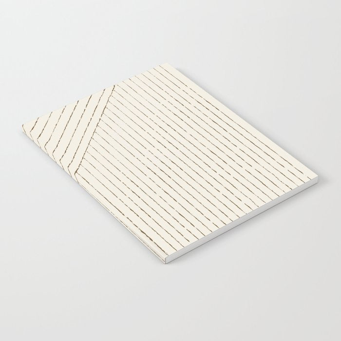 Lines (Cream & Chocolate) Notebook Gallery Image 2