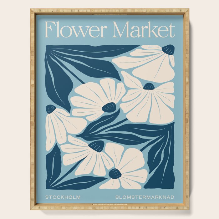 Stockholm: Flower Market Summer Color Series 04 Serving Tray Gallery Image 1