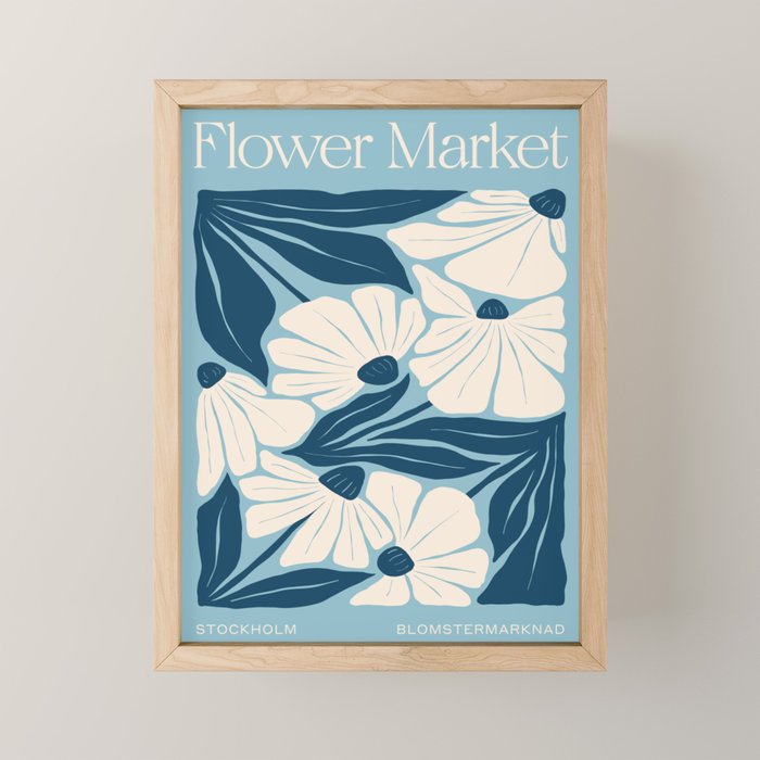 Stockholm: Flower Market Summer Color Series 04 Mini Art Print Gallery Image 1