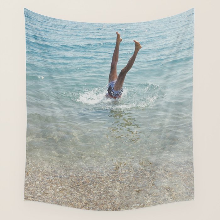 Handstand Wall Tapestry Gallery Image 1