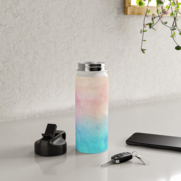 Fire and Ice - Watercolor Painting Water Bottle Gallery Image 4