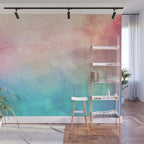 Fire and Ice - Watercolor Painting Wall Mural Gallery Image 1