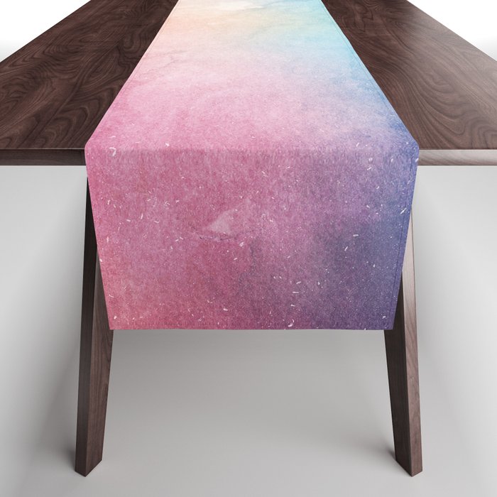 Fire and Ice - Watercolor Painting Table Runner Gallery Image 1