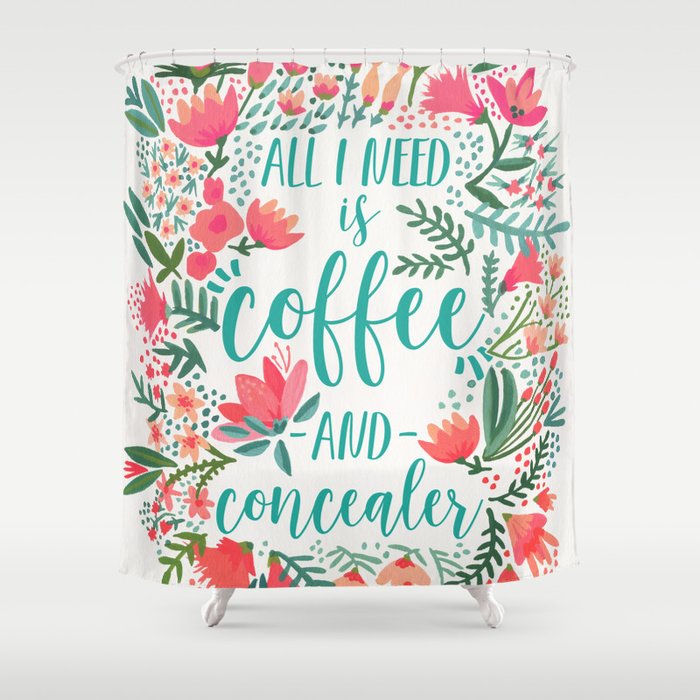 Coffee & Concealer - Juicy Palette Shower Curtain Gallery Image 1