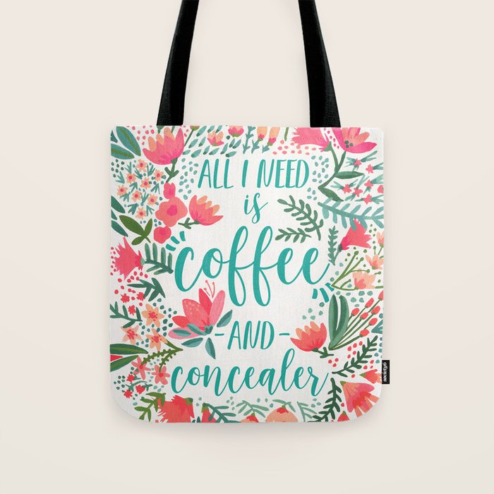 Coffee & Concealer - Juicy Palette Tote Bag Gallery Image 1