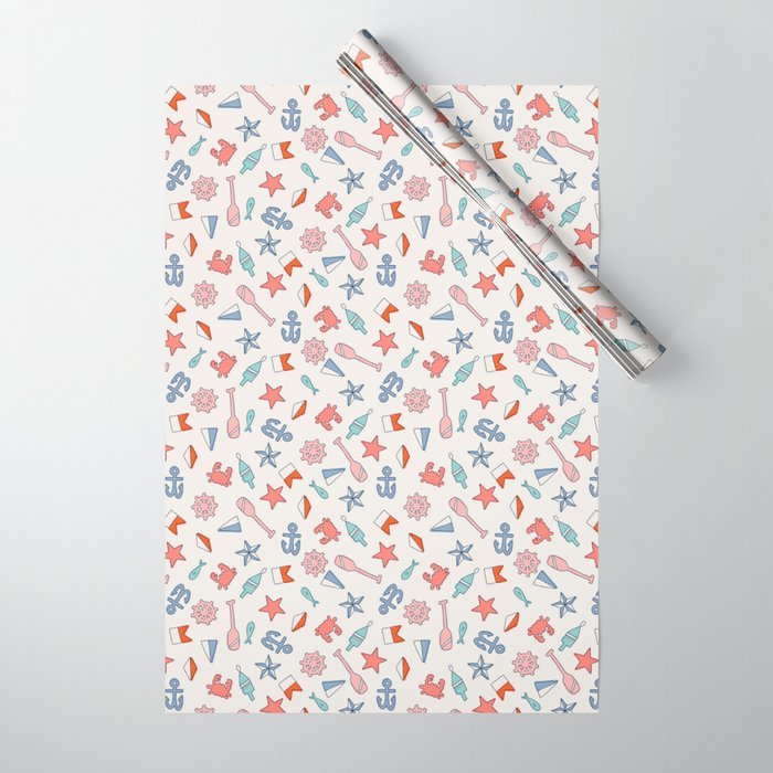 Nautical NE Wrapping Paper Gallery Image 1